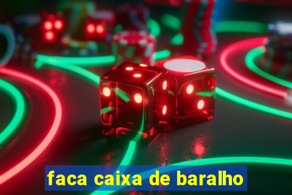 faca caixa de baralho